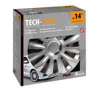 Set 4 copricerchi in ABS mod. Avalone colore grigio cerchi diametro 14''