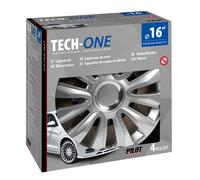 Set 4 copricerchi in ABS mod. Avalone colore grigio cerchi diametro 16''
