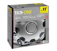 COPRICERCHI 15" UNIVERSALI GRIGI BORCHIA BOMBATURA MAGGIORATA PER CAMPER FURGONI