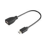 Cavo OTG Usb > Usb Type-C - 20 cm - Nero
