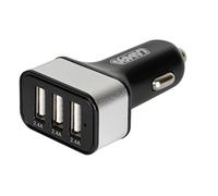 CARICA BATTERIA PER ACCENDISIGARI 3 PORTE USB - FAST CHARGE - 7200mA - 12/24V