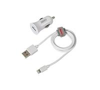 Kit presa USB auto con cavo 100cm USB-8 pin 12/24V per dispositivi Apple