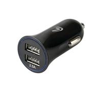 CARICABATTERIA USB 12/24V 2 PORTE USB AUTO MOTO SPIA A LED RICARICA CELLULARE