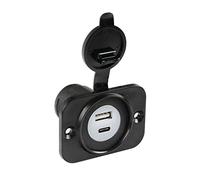 Lampa Presa USB doppia Ext-12, USB A + USB C, montaggio ad incasso 12/24V