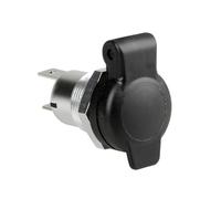 Presa corrente DIN in alluminio, montaggio ad incasso, 12/24V