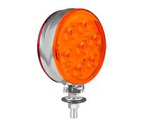 Luce ingombro 14 Led doppia funzione 12/24V diametro 105mm Rosso/Arancio
