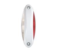 Lampa Luce supplementare a 4 Led bianco/rosso, 9/32V - Scocca bianco