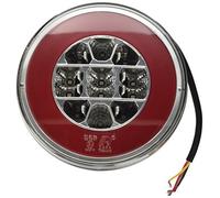 FANALE POSTERIORE ROTONDO PER CAMION AUTOCARRO RIMORCHIO O-LED OMOLOGATO 12/24V