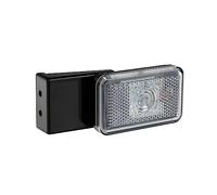 Lampa 41560 Luce ingombro a LED con Catarifrangente e Staffa, 12/24V - Bianco