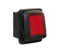 Lampa Interruttore impermeabile con LED 12/24V Rosso