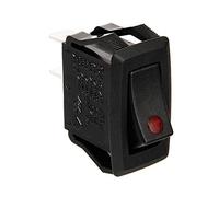 Micro interruttore con spia a Led - 12/24V - Rosso