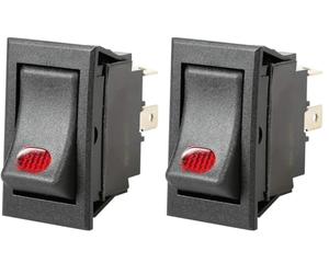 Lampa 45553 Interruttore con Spia a LED - 12/24V - 20A (Confezione da 2)