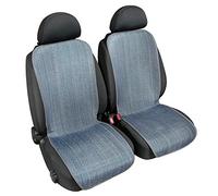 Coppia fodere coprisedili double-face carta tessile e tessuto - Blu 42cm