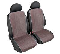 Coppia fodere coprisedili double-face carta tessile e tessuto - Rosso 42cm