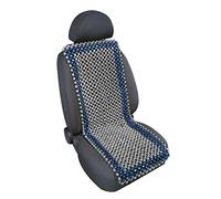 Coprisedile schienale auto estivo in palline di legno Samurai blu/grigio