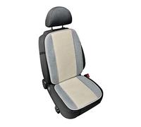 Schienale coprisedile singolo carta tessile e lino estivo per auto - Grigio chia