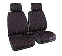 Lampa 54534 Cover-Tech Leatherette, Coppia coprisedili Anteriori in Similpelle - Nero/Rosso