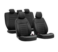 Luxury-Leatherette, set fodere coordinate in pelle sintetica - Nero sedili auto