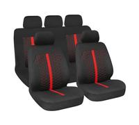 Stinger, set fodere coordinate - Nero/Rosso sedili auto