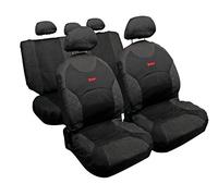 Kit completo coprisedili fodere auto universali cotone Drive Jeans. Antracite