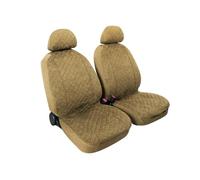Miky, coppia coprisedili anteriori in microfibra, universali - Beige