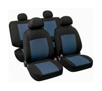 Procida Set Fodere Coordinate Nero/blu Coprisedili Set Completo Coprisedili