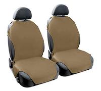 COPRISEDILE AUTO UNIVERSALE ELASTICIZZATI ANTERIORI COPPIA COPRI SEDILI BEIGE