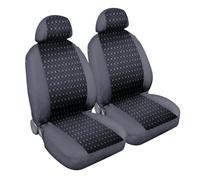 Square, coppia coprisedili anteriori in jacquard - Antracite