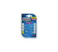 Lampa 58132 SV7-8 Lampada Siluro, 12V, 15W, 8mm x 28mm, Confezioni da 2