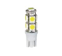 12V Hyper-Led 27 - 9 SMD x 3 chips - (T10) - W2,1x9,5d - 2 pz - D/Blister - Bia
