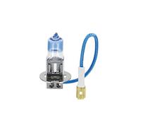 COPPIA LAMPADE LAMPADINE ALOGENE H3 55W LUCE BIANCA 4800K OMOLOGATE AUTO +50%