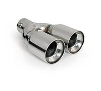Terminale scarico universale tuning inox doppio TS-46 32-50mm