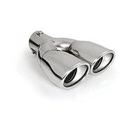 Terminale di Scarico Universale Acciaio Inox Lucidato per Auto Tuning Ø 32-50 mm