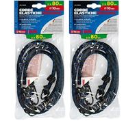 Lampa 60192 Corde Elastiche Standard - Ã˜ 10 mm - 2x80 cm (Confezione da 2)