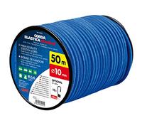 CORDA ELASTICA MULTIUSO PER TELONI TELI CAMION NAUTICA BOBINA 50MT Ø 10mm BLU