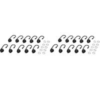 LAMPA 60252 Corda elastica con ganci nero (Confezione da 2)