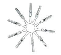 Lampa Terminali di chiusura 60254 - Set 10 con moschettone per corde Ø 8 mm in acciaio