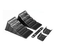 Cunei fermaruota DIN Altezza 9cm Max 1000kg Staffe ancoraggio Auto Camper Furgon