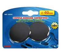 Coppia borchie copriforo in ABS Ø 40 mm Complete di guarnizioni e rondelle Auto