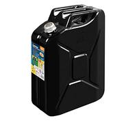 Premium, tanica carburante in metallo auto camper jeep camion - 20 litri - Nero
