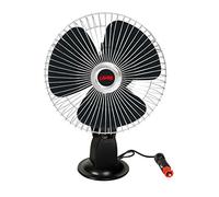 CHROME-FAN VENTILATORE CON VENTOSA 8" 24V PER ABITACOLO CAMION FRESCO LAMPA