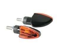 Coppia frecce nere lampa 90092 mod arrow lampadina vetro arancio nero