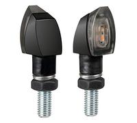 Lampa Indicatori direzione moto Coppia Volt 90504 LED Omologate Luce arancio 36x18 mm Nero