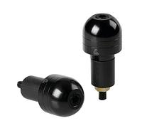 Coppia stabilizzatori end-2 manubrio moto 17-23mm - Nero