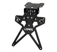 PORTATARGA MOTO REGOLABILE ALTEZZA INCLINAZIONE ALLUMINIO NERO Aero-X Evo 2