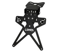 PORTATARGA MOTO REGOLABILE ALTEZZA INCLINAZIONE ALLUMINIO NERO Aero-X Evo 4