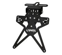PORTATARGA MOTO REGOLABILE ALTEZZA INCLINAZIONE ALLUMINIO NERO Aero-X Evo 7