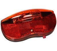 FANALE FANALINO POSTERIORE A 2 LED PER BICI BICICLETTA ATTACCO PORTAPACCHI LAMPA