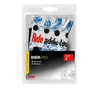 Biker-Pro, guanti in pelle e lycra - L