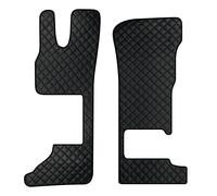 Coppia tappeti camion in similpelle Nero - DAF XG/XG+ sedile pass. Pieghevole